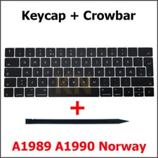 New Norway Keyboard Key Cap for Macbook Pro 13" 15" A1989 A1990 Keycap 2018 2019