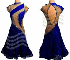L2054 ballroom women Specialty Rhythm/ Latin dress US 10 sleeveless