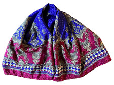 Vibrant Silky Soft Scarf 43" x 43" square NEVER WORN