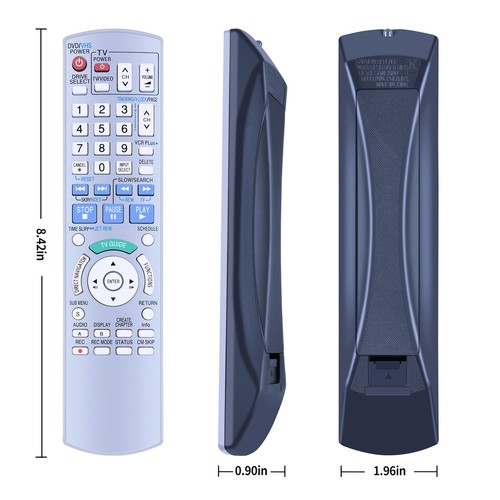 Remote Control EUR7659Y90 For Panasonic DVD Recorder DMR-EH75 DMR-EH75V - Picture 5 of 7