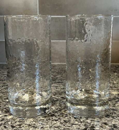 Glace by Durobor strukturierte kühle Trinkgläser 6,25"H (2er Set)
