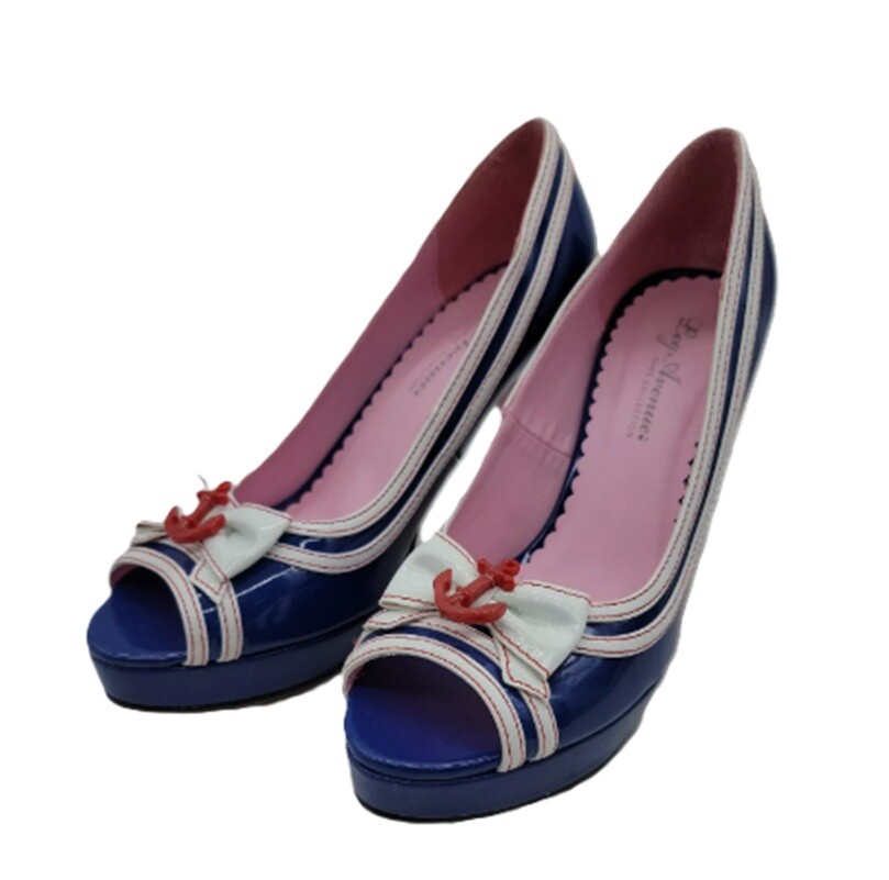 Ahoy Matey High Heel Shoes Pin-Up Nautical Costume Accessory Sizes