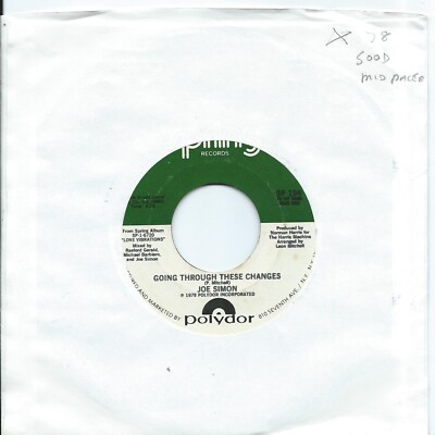 Joe Simon:Going through these changes/I can't stand a liar:Spring:1978