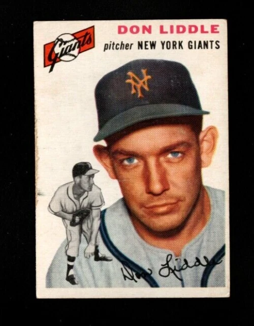 Don Liddle trading card