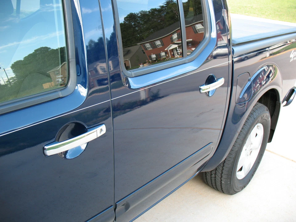 Cubierta de manija de puerta cromada para Nissan Frontier 07-12 Sentra 2005-2020 04-08 Máxima Foto 3 de 4