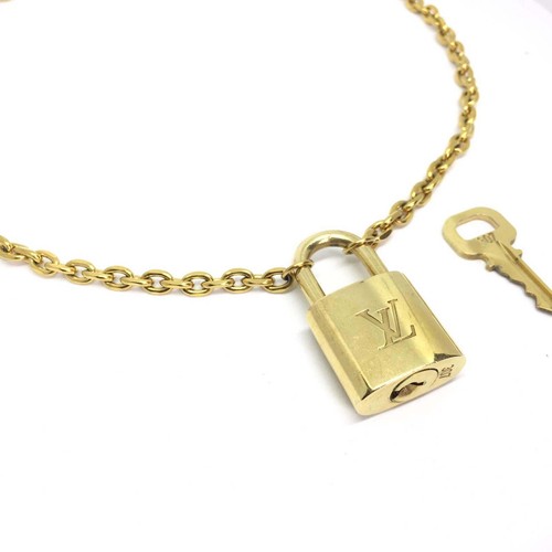 Louis Vuitton Padlock with Rolo Chain Necklace - Picture 4 of 6