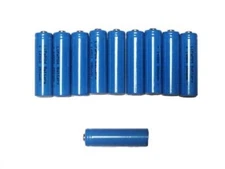 10-Pc Size 14500 AA 3.2V (LiFePO4) Rechargeable 300/400/600 mAH Battery