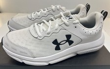 UNDER ARMOUR Men's UA Charged Assert 10 White / Black 3026175-104 NWD Free Ship