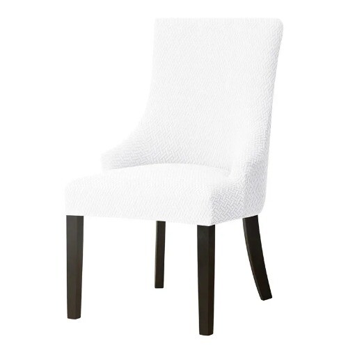 Sloping Back Chair Cover Jacquard Armchair Covers Wing Back Chairs Slipcover - Picture 7 of 35