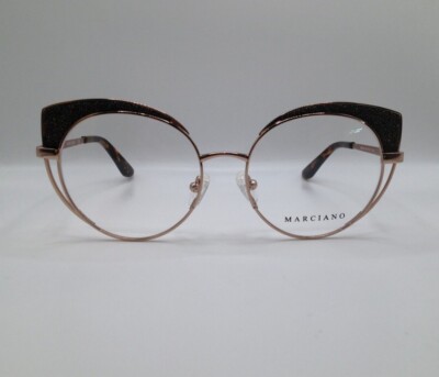 Marciano By Guess GM0342 028 Rose Gold Cat Eye Metal Eyeglasses Frame 51-17-135