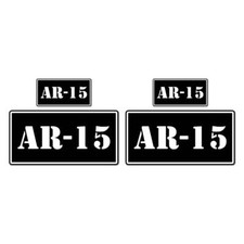 Ar-15 Bw Ammo Box Set Vinyl Decal Sticker 2 1x2 2 2x4 8445
