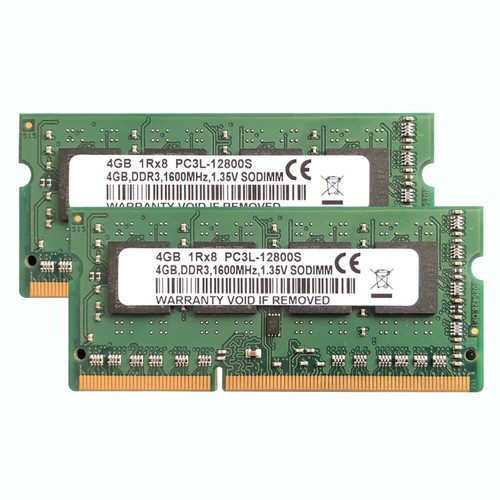 2x4GB 1RX8 PC3L-12800S DDR3L 1600Mhz 1.35V 204Pin Laptop Memory RAM..- - Picture 3 of 4