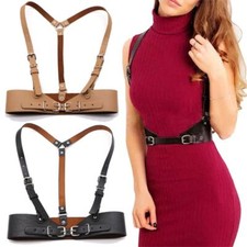 Leather Body Harness - Body Bondage Chest Belts Lingerie Strap Wide Belt Fashion