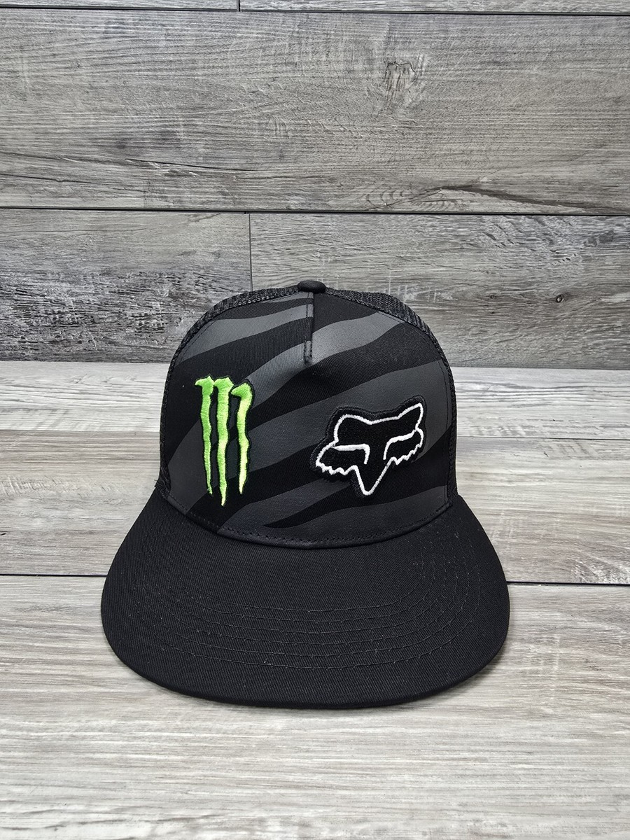 Monster Drink Fox Racing Cap Trucker Hat Adult Snapback