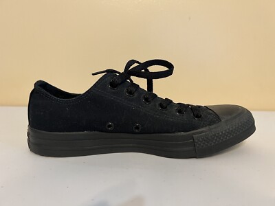 O89 Converse Chuck Taylor All Star Ox Low Top Black Mono M5039
