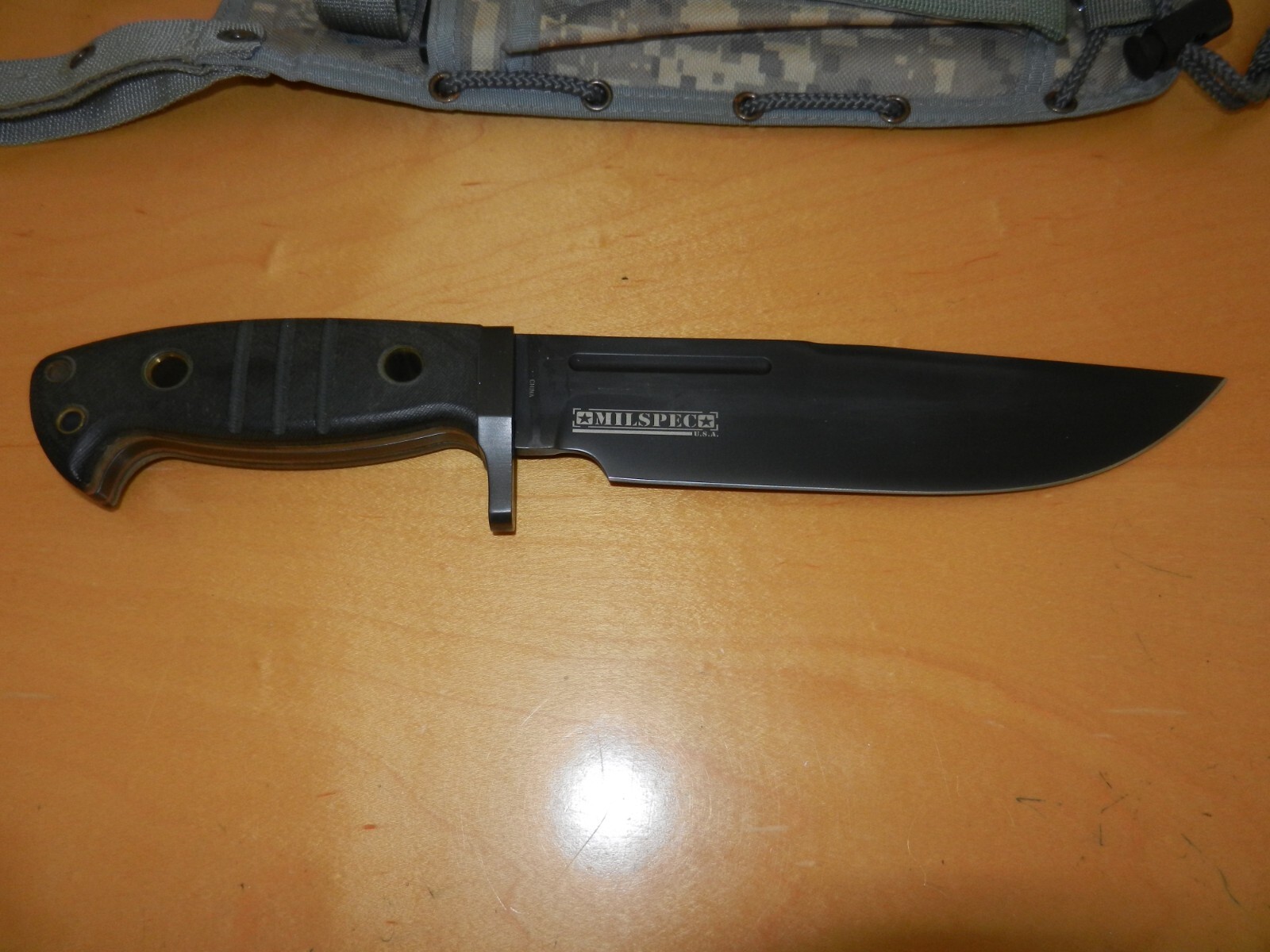 MILSPEC "MARINE DEVIL DOG" HEAVY DUTY FIXED BLADE KNIFE WITH MILITARY SHEATH eBay