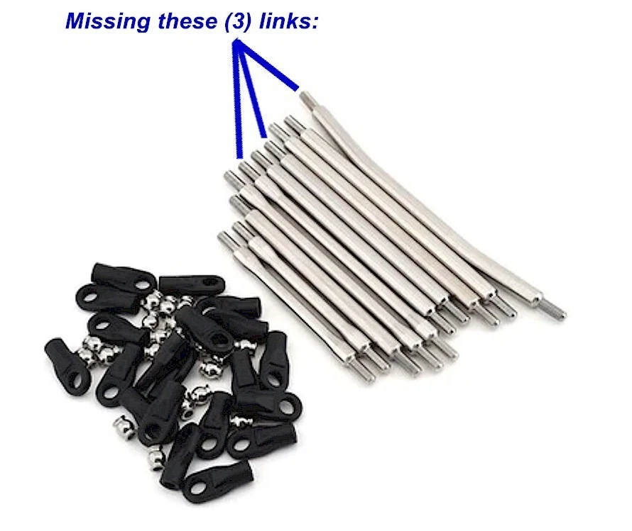 Vanquish IRC00071 Incision SCX10-II 12 1/4 INCOMPLETE Missing 3-links only NEW - Image 2 of 3