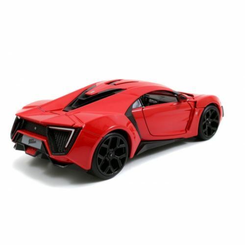 Fast And Furious 7 Lykan Hypersport Rojo 1:24 Escala Jada 97377 - Imagen 3 de 3