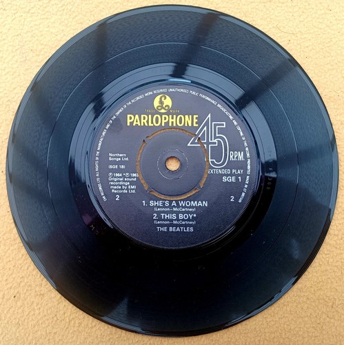 " The Beatles " Super Selten UK Stereo Aus Box Set EP Nein G.Martin Etiketten - Bild 7 von 7