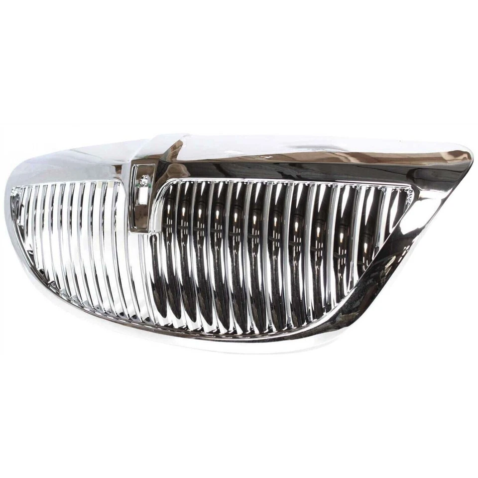 New Fits 2003-2011 Lincoln Town Car Front Grille Grill Chrome Plastic FO1200403 Foto 3 de 4