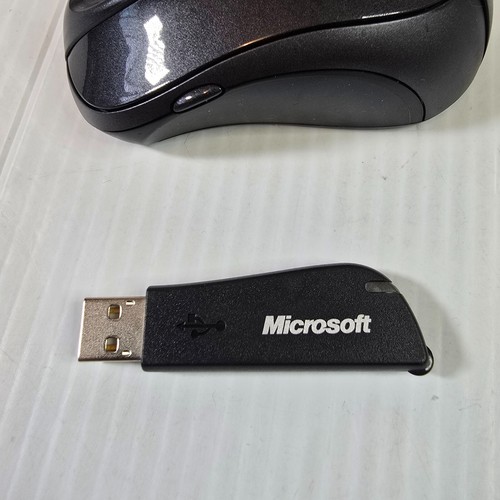 Microsoft USB Wireless Mouse 1054 Dark Gray with Dongle TESTED - Picture 8 of 8