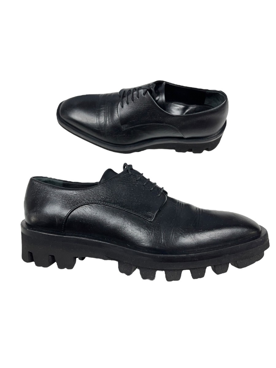 靴 Jil Sander Lug Sole Derby Shoe Jil Sander Stud Derby Shoes in Black | LN-CC