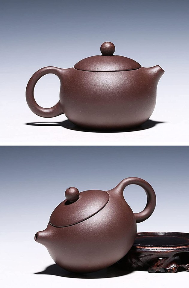 Xishi Teiera Cinese Zisha In Argilla Viola 260ml: Autentica Yixing Per Tè Kung Fu E Tè Sfuso - 3