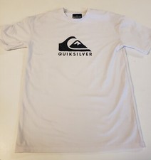 White Quiksilver Surf Tee Shirt Size 8-XS