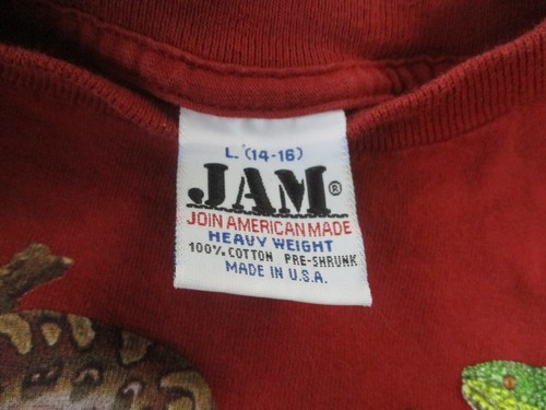 VINTAGE Jam T-Shirt Snakes Pittsburgh Zoo 1999 USA Double Sided Boys Large Youth - Picture 8 of 15