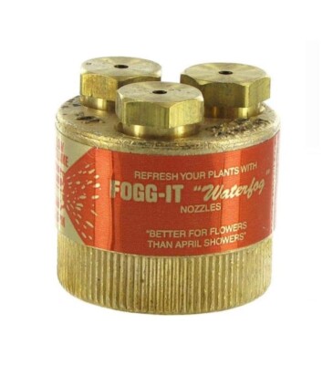 Brass Fogg-it Nozzle Low Volume 2 GPM  Fits Standard 3/4'' Hose Threads by Dramm