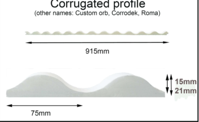 30 × Infill Strips For Corrugated Roof Sheets - Roofing Foam Closed Cell Roma - Foto 2