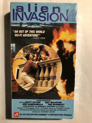 ALIEN INVASION OUT OF THIS WORLD ADVENTURE VHS HOYT AXTON ATLAS ENTERTAINMENT