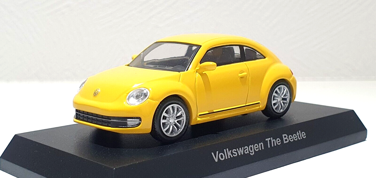 Kyosho 1/64 VW VOLKSWAGEN THE BEETLE A5 YELLOW diecast car model