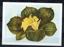 STAMPS - UGANDA - FLOWERS - MINIATURE-SHEET - 1988 -  