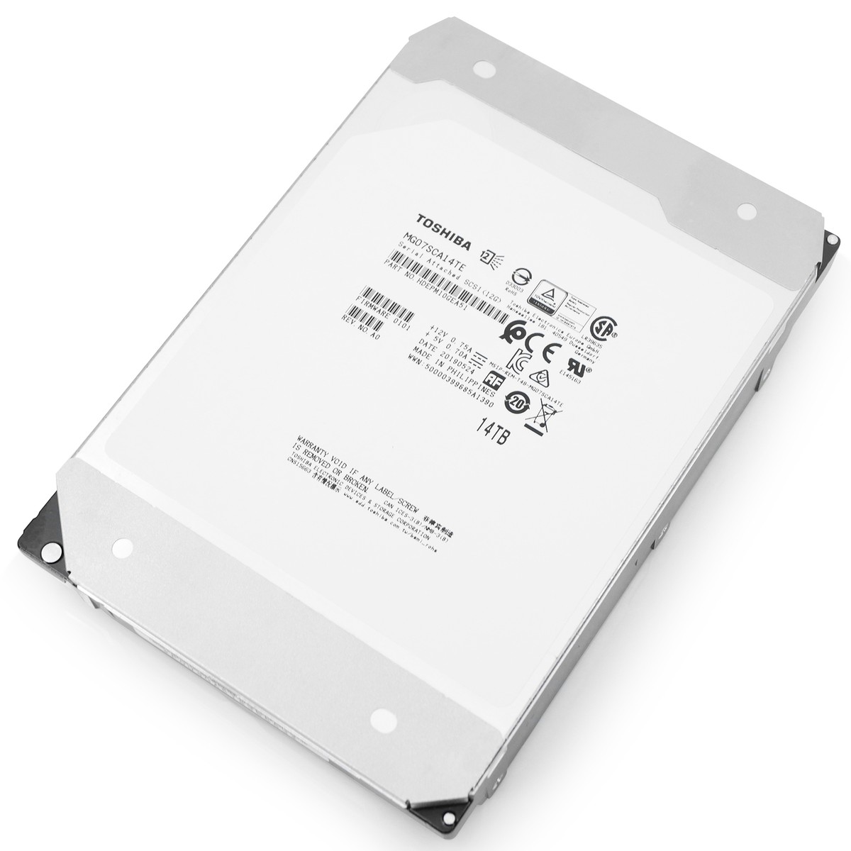 TOSHIBA E-CAPACITYHDD 10TB 3.5 7.2K SATA 6G 512E