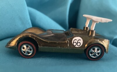 Vintage 1968 Hot Wheels Redline CHAPARRAL 2G Olive Green #66 1:64 Scale USA