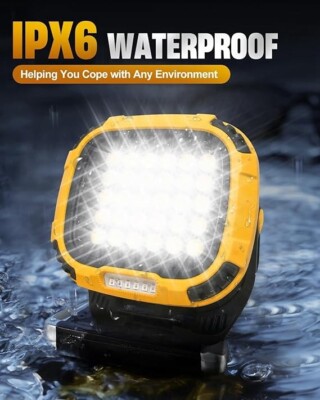 Wiederaufladbare LED Arbeitsleuchte Ultrahelle Tragbare Lampe mit Powerbank USB