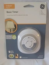 GE Basic Timer Indoor 24 Hour Plug-in Programmable 15152 NEW CFL READY