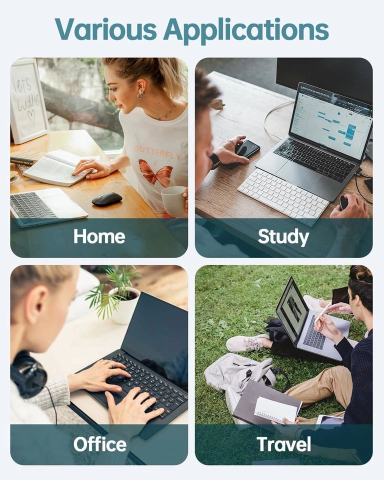 Cargador de computadora portátil con Tipo usb - C de 65 vatios para Lenovo / HP Foto 4 de 4