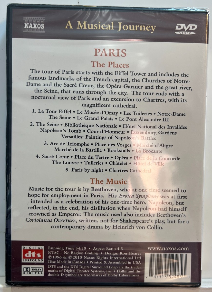 (未使用･未開封品)Musical Journey: Paris France - Les Seine [DVD] Musical Journey: Paris France-Les Seine (DVD Naxos) *Rare