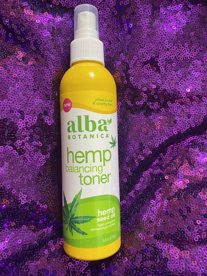 Paquete de 4 tónicos equilibradores de cáñamo Alba Botanica 6 fl oz aceite de semilla de cáñamo spray Foto 2 de 4