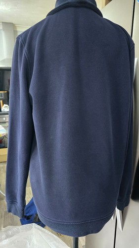 TED BAKER MAGLIONE UOMO COLLO SCIALLATO BUTTONDOWN TOP BLU TAGLIA 3 - Foto 4 di 5