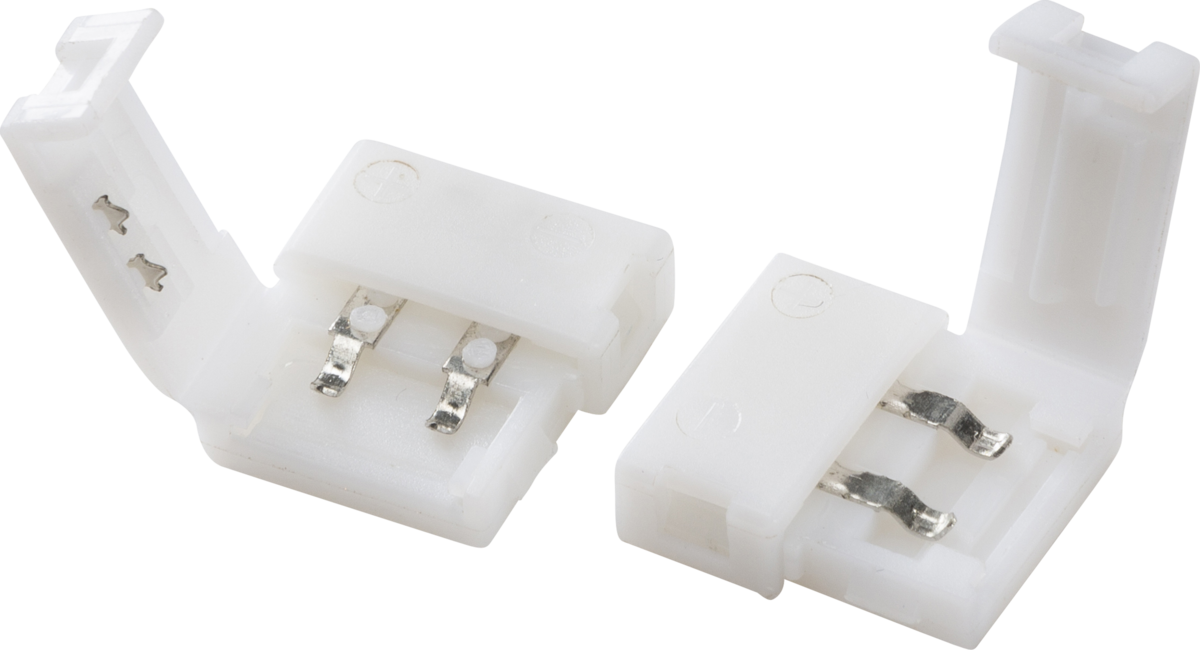 Knightsbridge 12V / 24V LED Flex Connector - Pack of 2 - Single Colour CON2P
