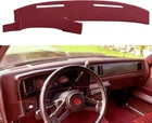 Maroon Dashboard Cover Mats Anti-Glare Fits Monte Carlo El Camino Malibu