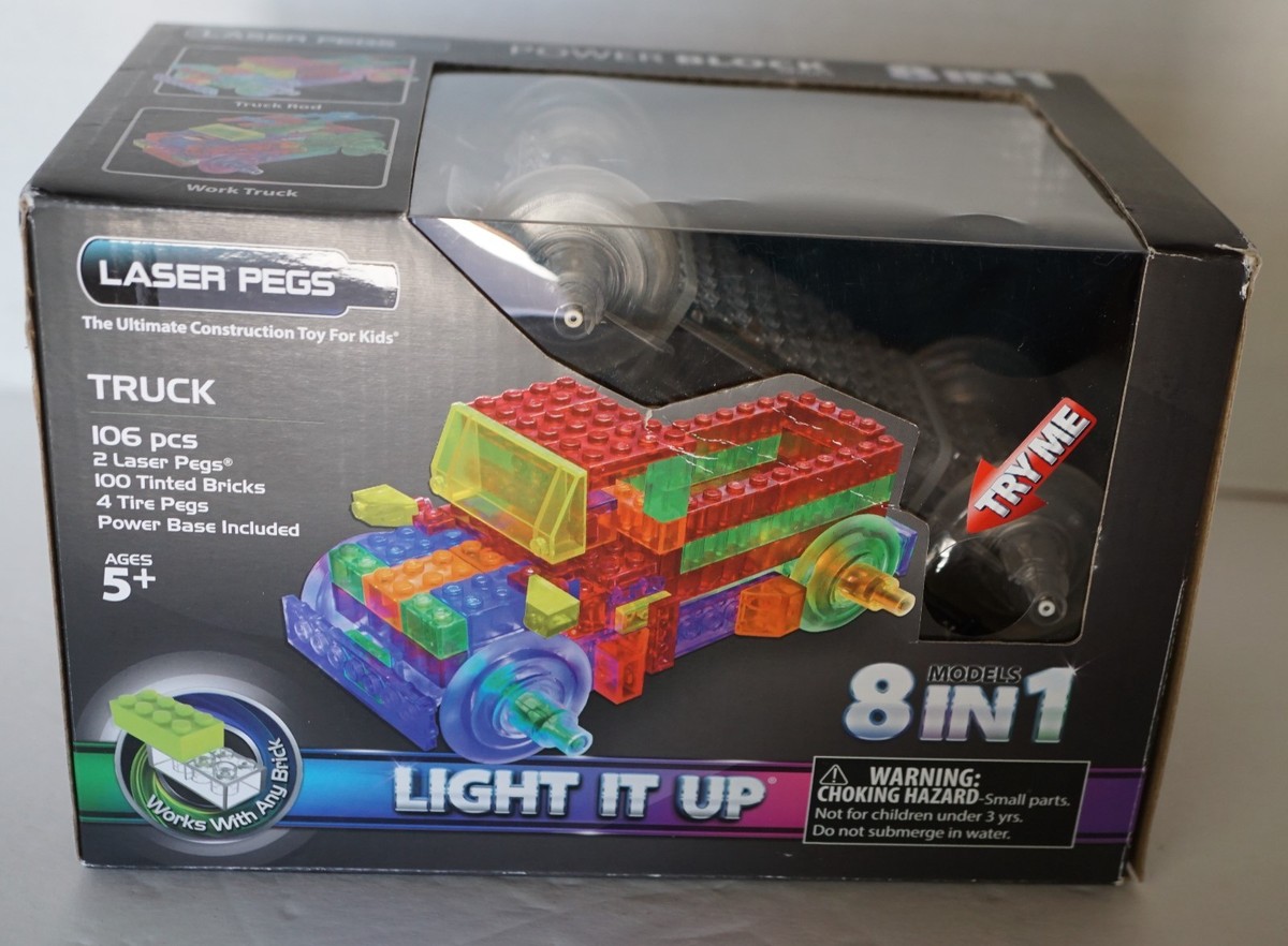 Laser Pegs in Truck Power Block Series New In Package