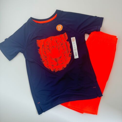 Jumping Beans Boys Tiger 2 Piece Set Mesh Shorts & Shirt Size Youth 8