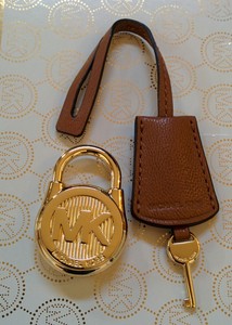 Michael Kors Large Gold Acorn Brown Leather Hamilton Handbag Lock Image Is Loading Michael Kors Large Gold Acorn Brown Leather Hamilton
