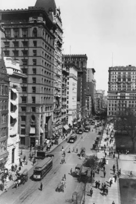 Broadway Blick nach Norden von Murray Street New York 4x6 Foto