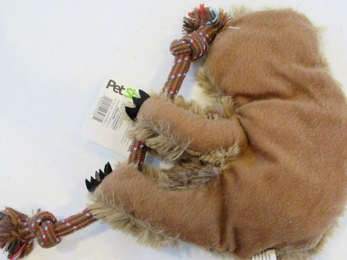Dog Toy Sloth Mat Chew Tug Toss Fetch Rope Squeaker Pet Shoppe NEW - Picture 4 of 9