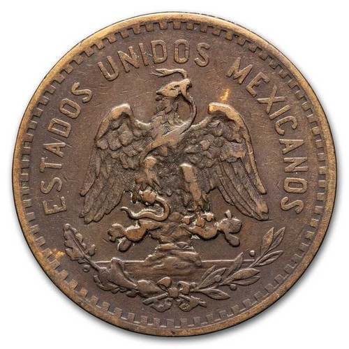 1916-Mo Mexico Bronze 5 Centavos Average Circ - Picture 2 of 2